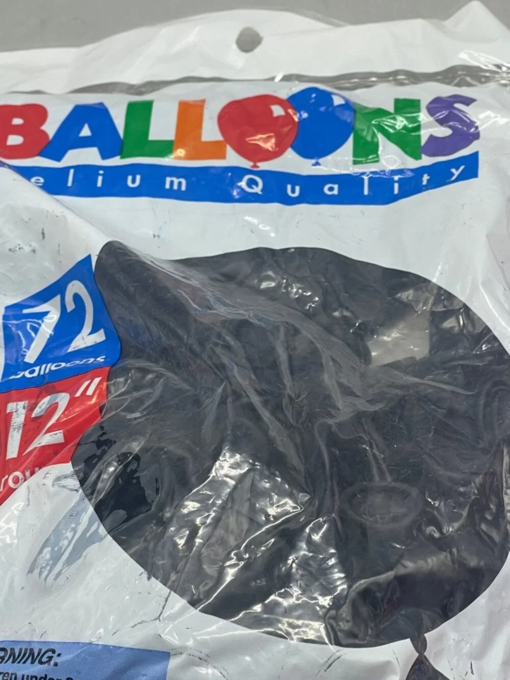balloons helium quality black orange 12